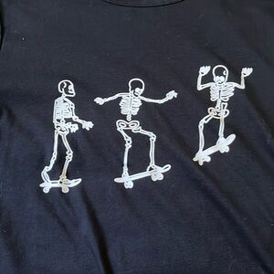 Skate boarding skeletons